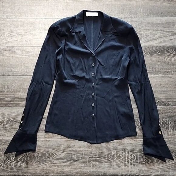 🌴 Escada black SILK Blouse 🌴 - Picture 1 of 7